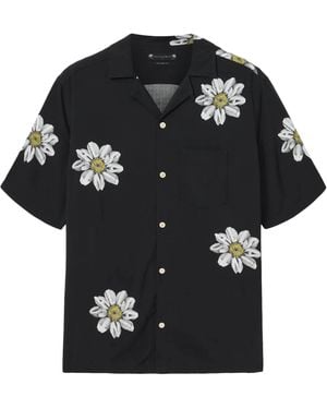 AllSaints Printed Petal Shirt - Black