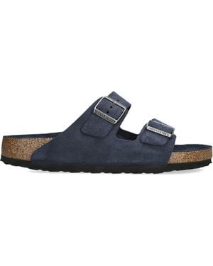 Birkenstock Suede Arizona Sandals - Blue