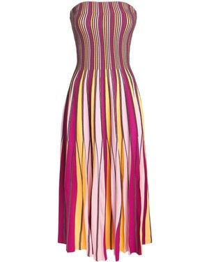 Jonathan Simkhai Knitted Soleil Midi Dress - Red