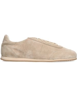 Born Outside Suede Tempo Trainers - Natural