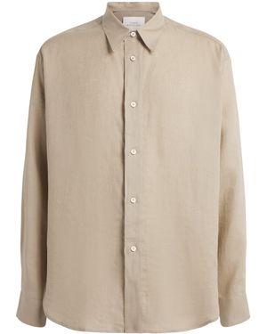 Studio Nicholson Linen Rafe Shirt - Natural