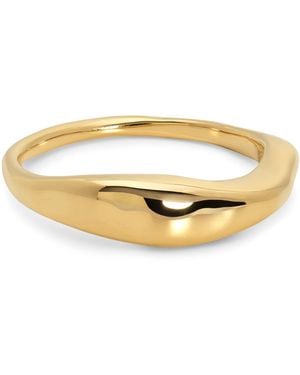 Monica Vinader Vermeil Antica Stacking Ring - Natural