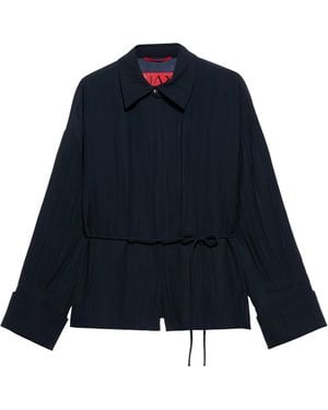 MAX&Co. Pleated Shacket - Blue