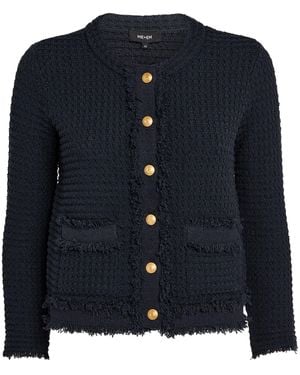 ME+EM Me+em Cropped Bouclé Jacket - Blue