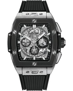 Hublot Titanium And Ceramic Spirit Of The Big Bang Chronograph Watch - Black