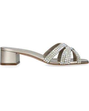 Gina Patent Leather Cornelia Mules 35 - White