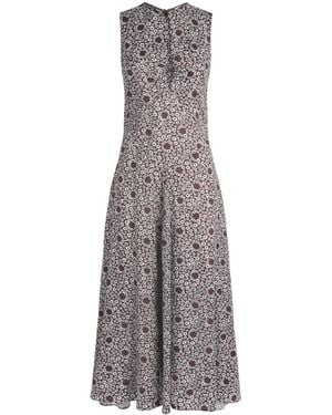 Sandro Printed Maxi Dress - Grey