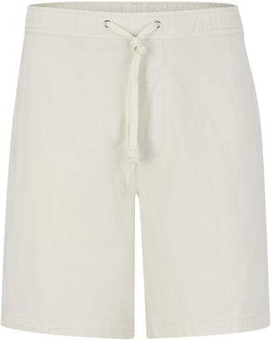 BOSS Stretch-Cotton Shorts - White