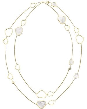 Chopard And Diamond Happy Hearts Sautoir Necklace - White