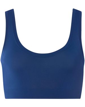 Hanro Cropped Bra Top - Blue