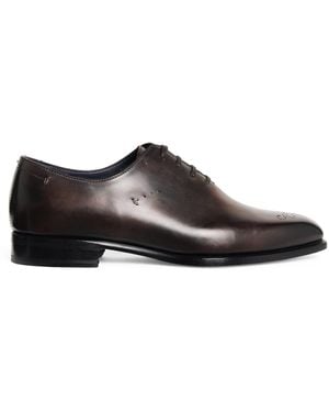 Brioni Leather Elysium Oxford Shoes - Brown