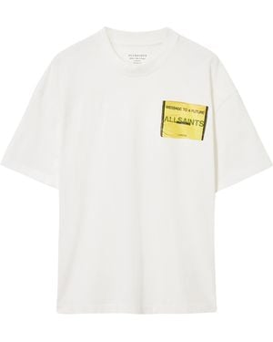 AllSaints Organic Cotton Violation T-Shirt - White
