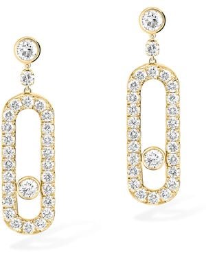 Messika Move Uno And Diamond Earrings - Metallic