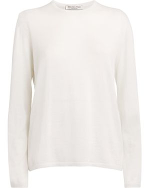 Johnstons of Elgin Superfine Cashmere Jumper - White