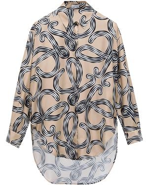 Loewe X Paula's Ibiza Silk Oversized Shirt - Grey