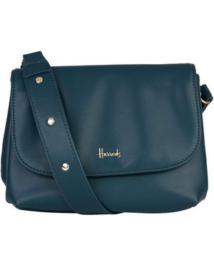 Harrods Hoxton Layered Cross Body Bag - Blue