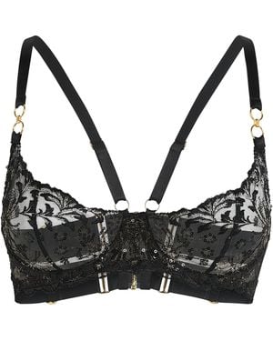 Bordelle Theia Balconette Bra - Black