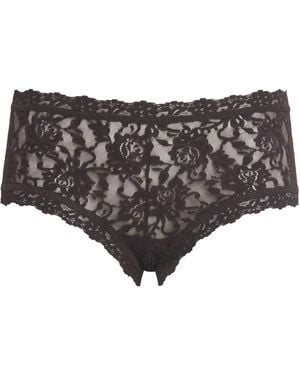 Hanky Panky Signature Lace Boyshorts - Grey