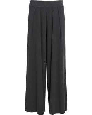 L'Agence Stretch-Knit Milly Wide-Leg Pants - Grey
