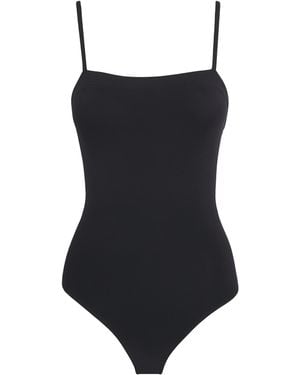 Eres Square-Neck Aquarelle Swimsuit - Black
