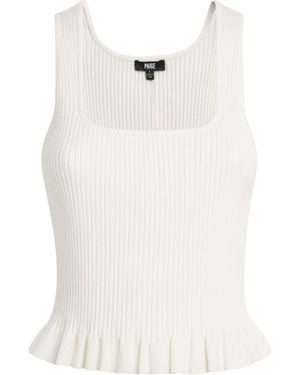 PAIGE Cotton-Blend Bronwyn Tank Top - White