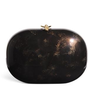 Jeffrey Levinson Oval Elina Clutch Bag - Black