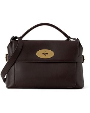 Mulberry Small Leather Stevie Top-Handle Bag - Black