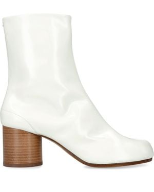 Maison Margiela Leather Tabi Boots 60 - White