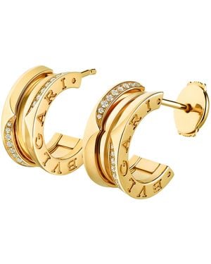 BVLGARI And Diamond B.Zero1 Earrings - Metallic