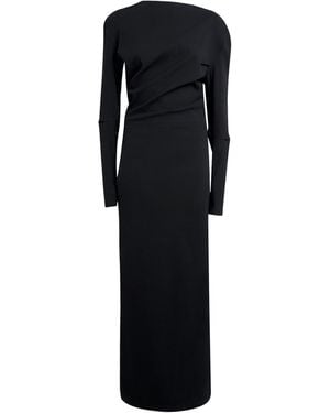 ワンピース ISSEY MIYAKE SS24 EMERGE LONG DRESS (IM46KH798 15 BLACK) Issey Miyake Emerge Long Dress Clothing In Black | ModeSens