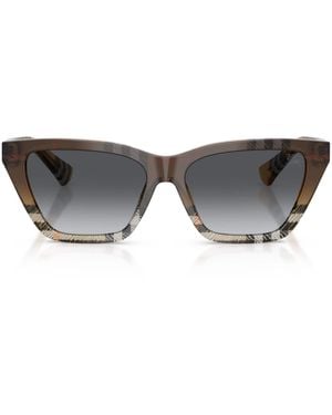 Burberry Acetate Be4468 Cat Eye Sunglasses - Grey
