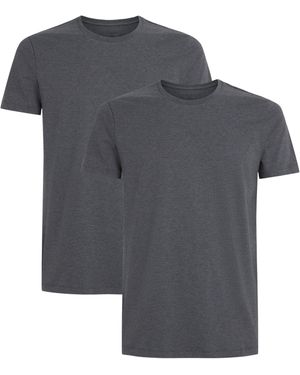 FALKE Stretch-Cotton Daily Comfort T-Shirts - Grey