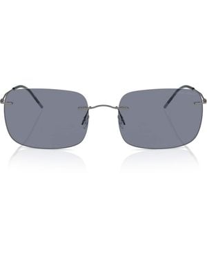 Giorgio Armani Pillow Rectangle Sunglasses - Gray