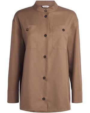 Max Mara Cotton Twill Shirt - Brown