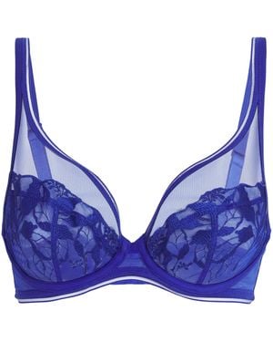Maison Lejaby Lace Sin Underwired Bra - Blue