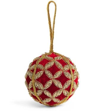 Harrods Velvet Embroidered Bauble