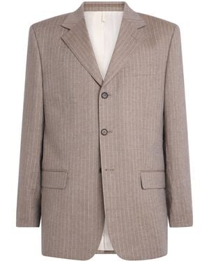 sunflower Linen-Wool Show Blazer - Brown