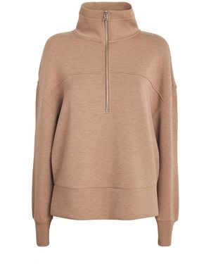 Varley Doublesoft Kayleigh Half-Zip Sweatshirt - Brown