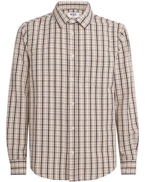 Wax London Cotton Check Shelly Shirt - White