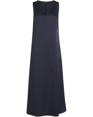 Weekend by Maxmara Satin Maxi Dress - Blue