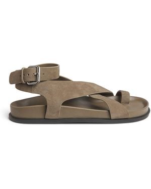 A.Emery Suede Jalen Sandals - Brown