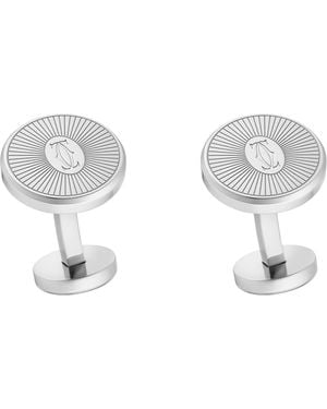 Cartier Sterling Double C De Cufflinks - Metallic