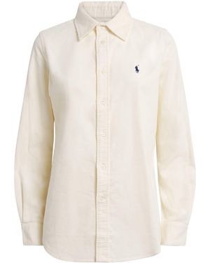 Polo Ralph Lauren Stretch-Cotton Corduroy Slim Shirt - White