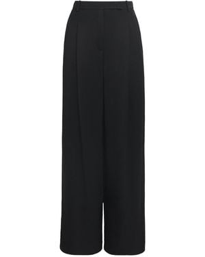 Eleventy Twill Pleated Straight Trousers - Black