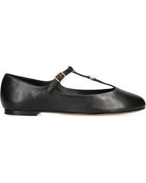 Chloé Leather Marcie Mary Janes - Black