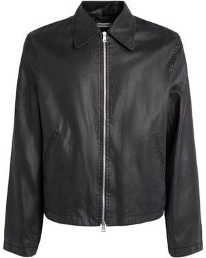 Our Legacy Faux Leather Worker Jacket - Black