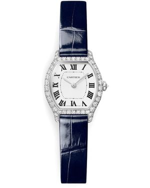 Cartier Mini And Diamond Tortue Watch - Blue