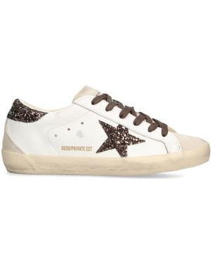Golden Goose Leather Super Star Sneakers - Natural