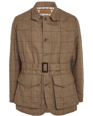 James Purdey & Sons Tweed Norfolk Jacket - Brown