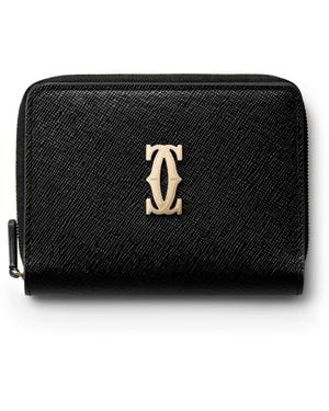 Cartier Leather C De Wallet - Black